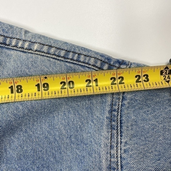 Vintage Harley Davidson Biker Denim Button Front Jacket Size Large - Picture 7 of 9